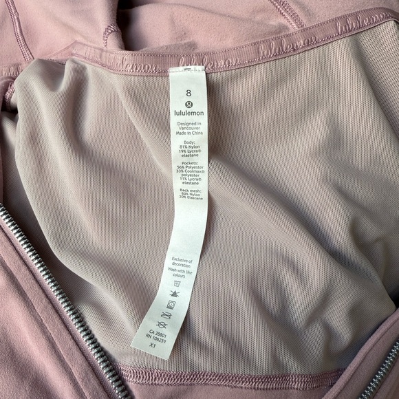 lululemon scuba Light Pink Zip-Up Hoodie - Picture 2 of 5